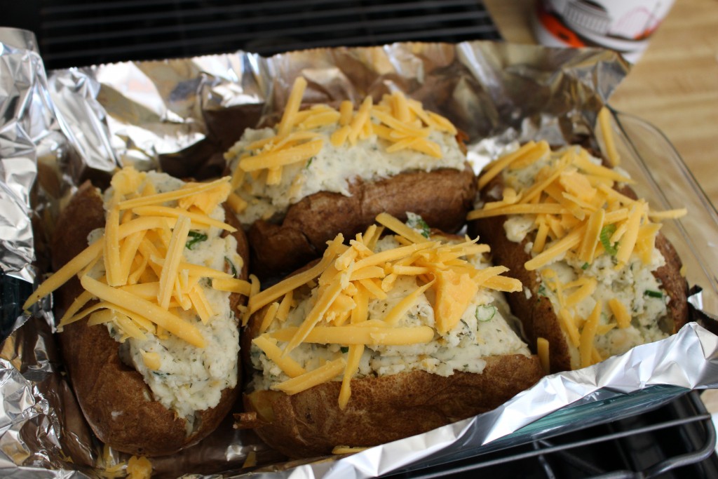 Ranch Twice Baked Potatoes with Cheddar