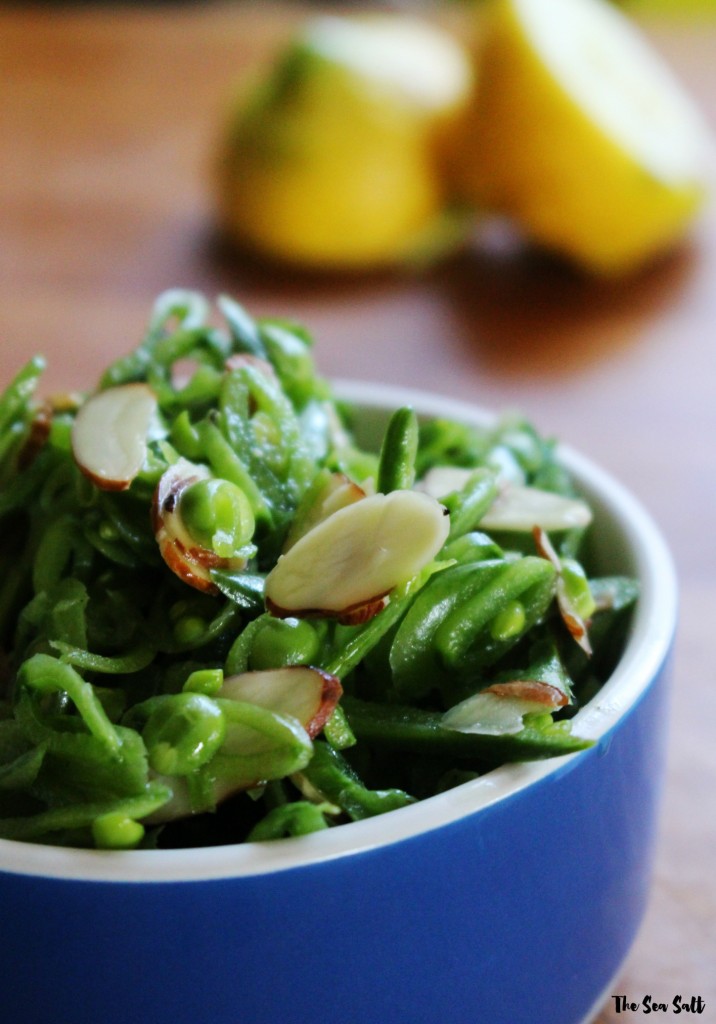 Snap Pea Slaw with Almonds