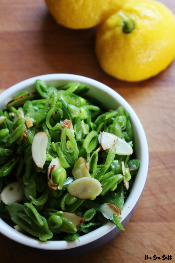 Snap Pea Slaw with Almonds