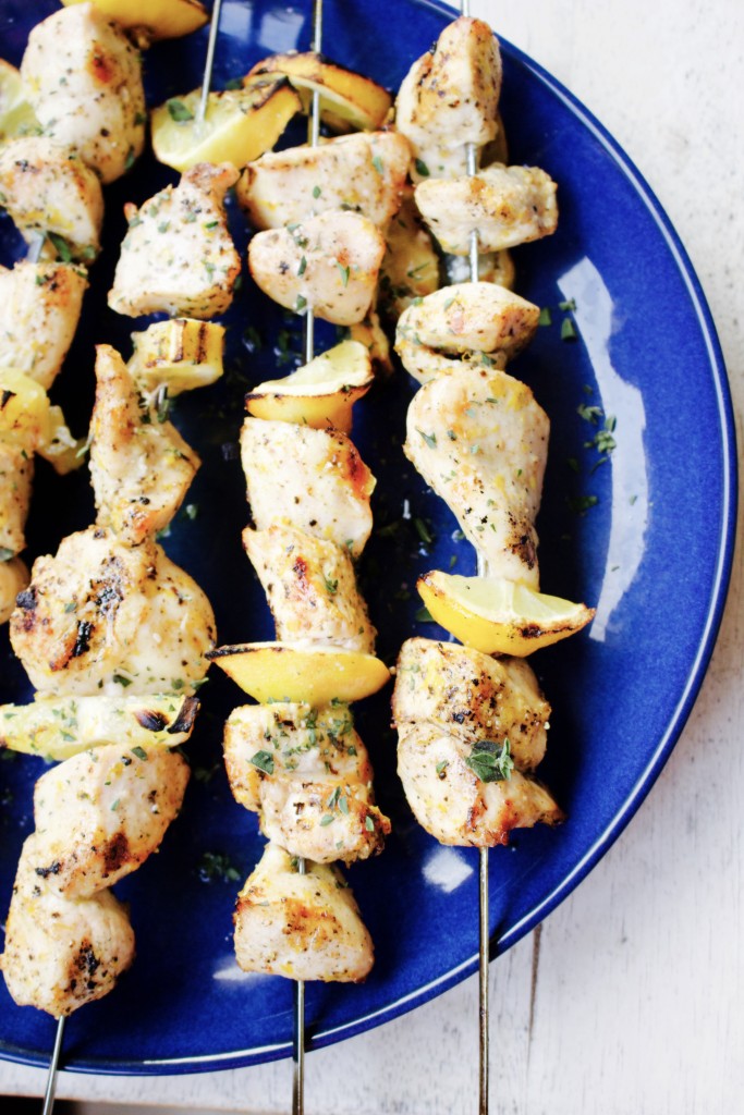 Lemon Pepper Chicken Skewers 