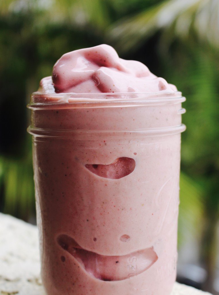 Vegan Pink Protein Smoothie