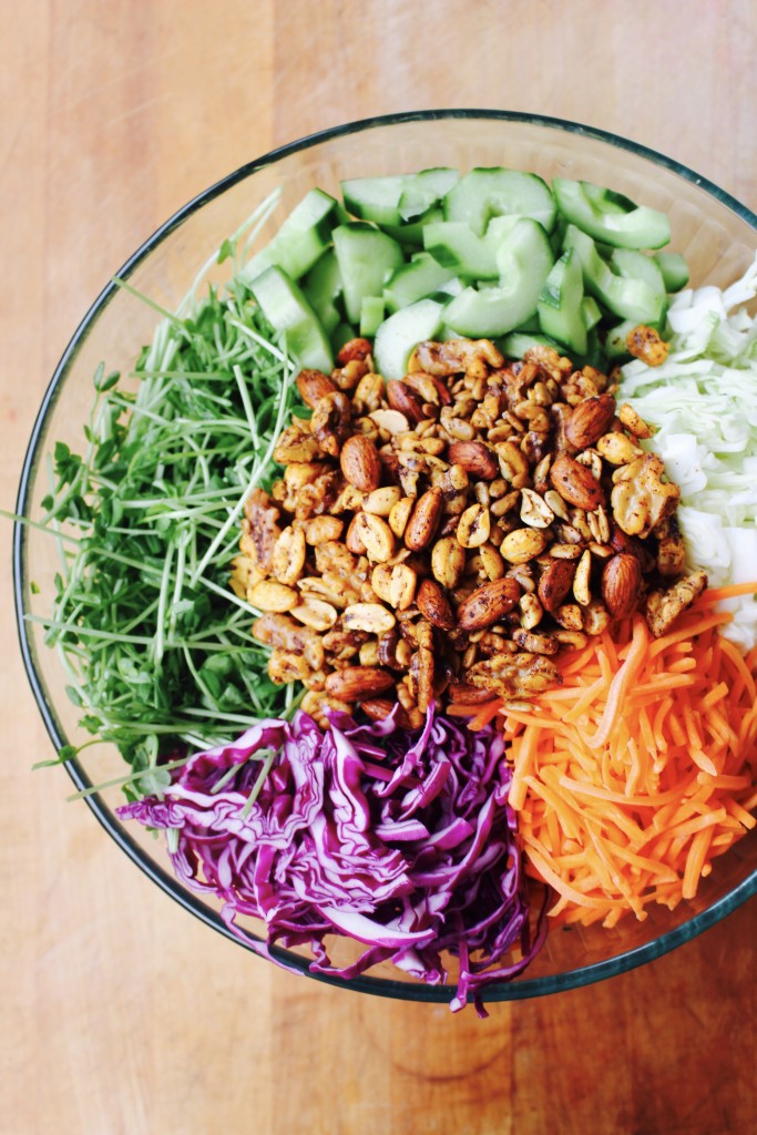 Summer Slaw with Spicy Nuts & Seeds